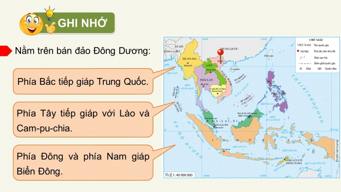 Giáo án điện tử Địa lí 12 cánh diều Bài 1: Vị trí địa lí và phạm vi lãnh thổ