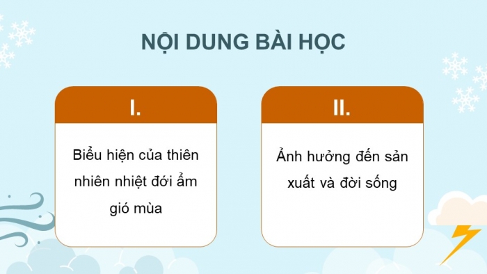 Giáo án điện tử Địa lí 12 cánh diều Bài 2: Thiên nhiên nhiệt đới ẩm gió mùa và ảnh hưởng đến sản xuất, đời sống