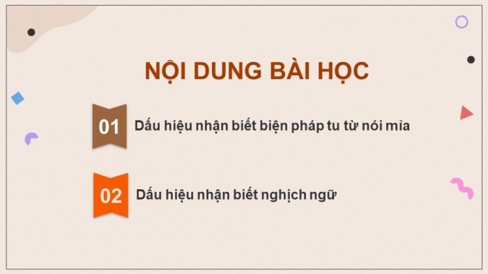 Giáo án điện tử Ngữ văn 12 kết nối Bài 1: Biện pháp tu từ nói mỉa, nghịch ngữ - đặc điểm và tác dụng