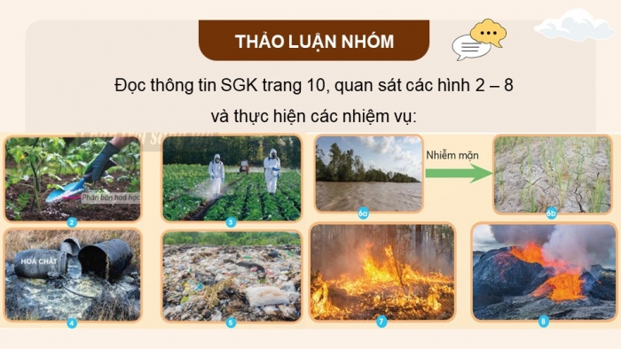 Giáo án điện tử Khoa học 5 chân trời Bài 2: Ô nhiễm, xói mòn đất và bảo vệ môi trường đất