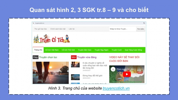 Giáo án điện tử Tin học 5 chân trời Bài 2: Tìm thông tin trên website