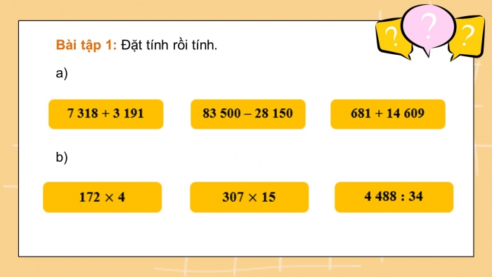 Giáo án điện tử Toán 5 kết nối Bài 2: Ôn tập các phép tính với số tự nhiên