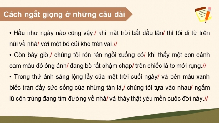 Giáo án điện tử Tiếng Việt 5 chân trời Bài 1: Chiều dưới chân núi