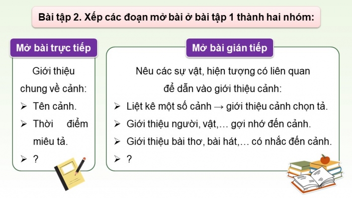 Giáo án điện tử Tiếng Việt 5 chân trời Bài 4: Viết đoạn mở bài cho bài văn tả phong cảnh