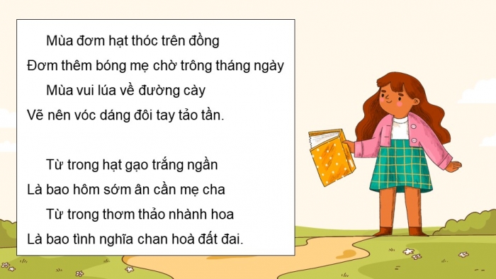 Giáo án điện tử Tiếng Việt 5 chân trời Bài 7: Chớm thu