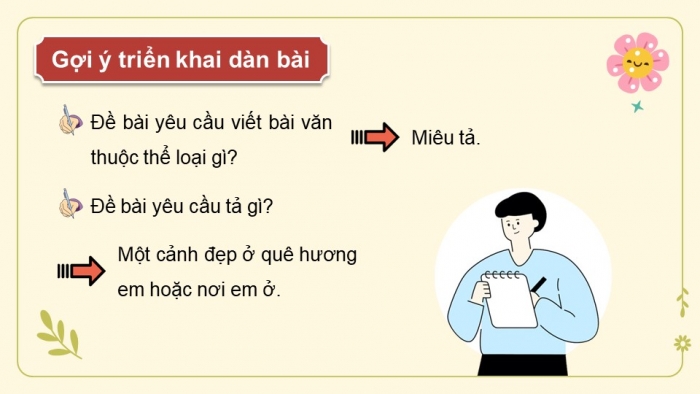 Giáo án điện tử Tiếng Việt 5 chân trời Bài 7: Viết bài văn tả phong cảnh (Bài viết số 1)