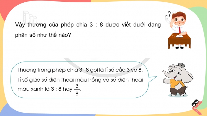 Giáo án điện tử Toán 5 cánh diều Bài 6: Giới thiệu về tỉ số