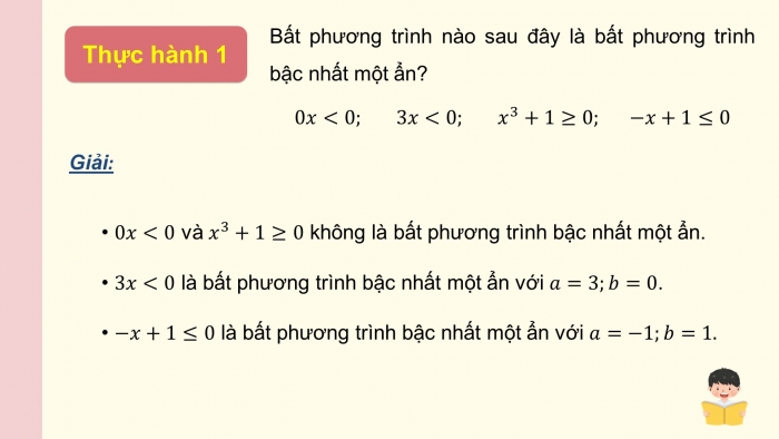 Giáo án điện tử Toán 9 chân trời Bài 2: Bất phương trình bậc nhất một ẩn