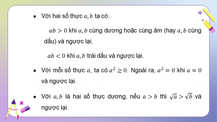 Giáo án điện tử Toán 9 cánh diều Bài 1: Bất đẳng thức