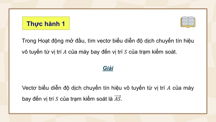 Giáo án điện tử Toán 12 chân trời Bài 1: Vectơ và các phép toán trong không gian