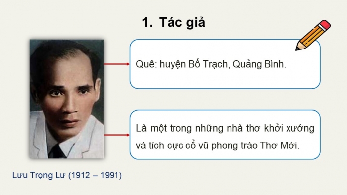 Giáo án điện tử Ngữ văn 12 chân trời Bài 1: Tiếng thu (Lưu Trọng Lư)