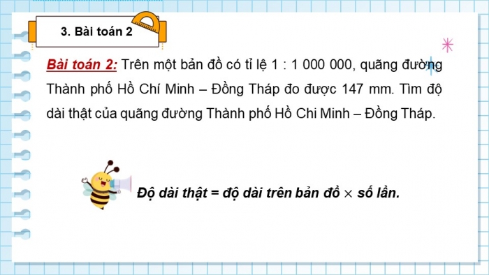 Giáo án điện tử Toán 5 chân trời Bài 15: Tỉ lệ bản đồ