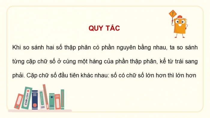 Giáo án điện tử Toán 5 chân trời Bài 21: So sánh hai số thập phân