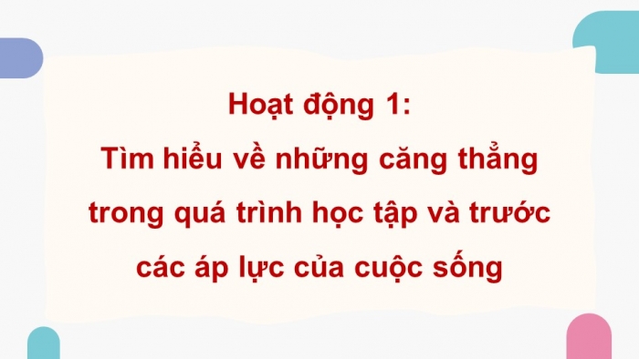 Giáo án điện tử Hoạt động trải nghiệm 9 chân trời bản 2 Chủ đề 2 Tuần 5