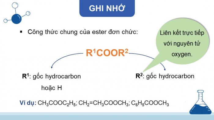 Giáo án điện tử Hóa học 12 cánh diều Bài 1: Ester - Lipid