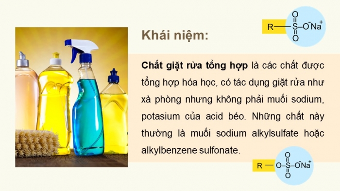 Giáo án điện tử Hoá học 12 chân trời Bài 2: Xà phòng và chất giặt rửa