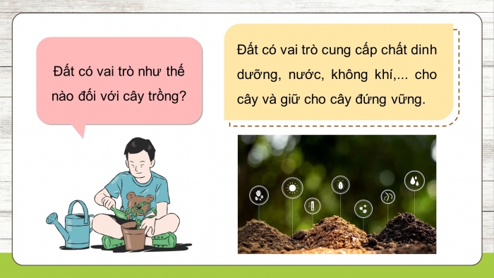 Giáo án điện tử Khoa học 5 cánh diều Bài 1: Đất và bảo vệ môi trường đất