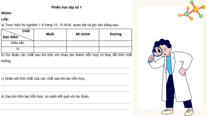 Giáo án điện tử Khoa học 5 cánh diều Bài 2: Hỗn hợp và dung dịch