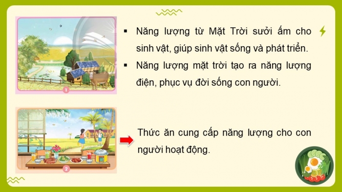 Giáo án điện tử Khoa học 5 chân trời Bài 6: Năng lượng và vai trò của năng lượng