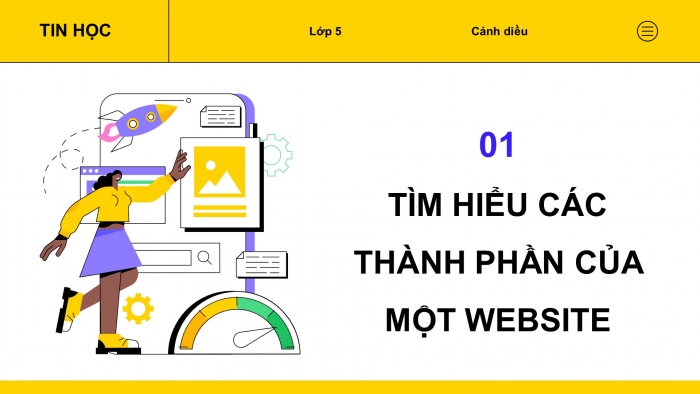 Giáo án điện tử Tin học 5 cánh diều Chủ đề B Bài 1: Tìm thông tin trên website