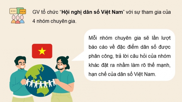 Giáo án điện tử Địa lí 12 chân trời Bài 7: Dân số