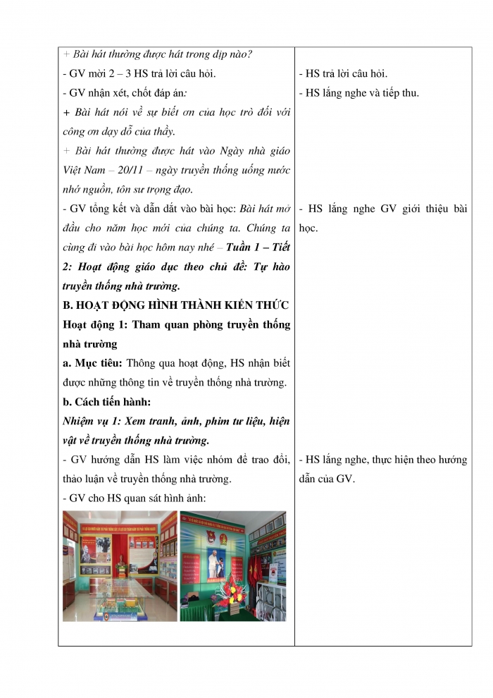 Giáo án và PPT Hoạt động trải nghiệm 5 cánh diều Chủ đề 1: Tự hào truyền thống trường em