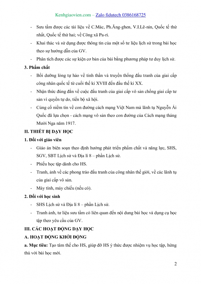 Giáo án và PPT Lịch sử 8 kết nối Bài 11: Phong trào công nhân từ cuối thế kỉ XVIII đến đầu thế kỉ XX và sự ra đời của chủ nghĩa xã hội khoa học