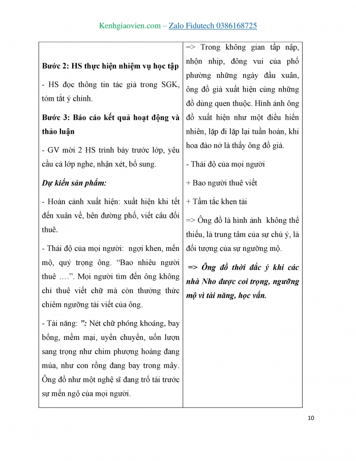 Giáo án và PPT Ngữ văn 7 cánh diều Bài 2: Ông đồ (Vũ Đình Liên)