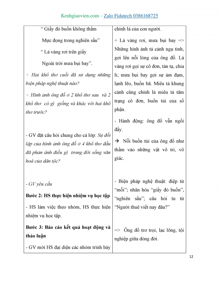 Giáo án và PPT Ngữ văn 7 cánh diều Bài 2: Ông đồ (Vũ Đình Liên)