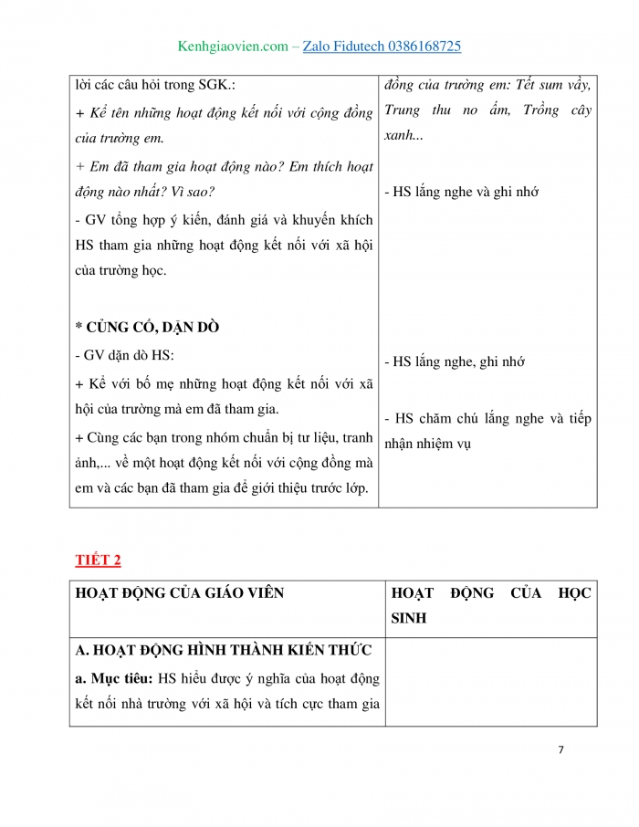 Giáo án và PPT Tự nhiên và Xã hội 3 kết nối Bài 5: Hoạt động kết nối với cộng đồng