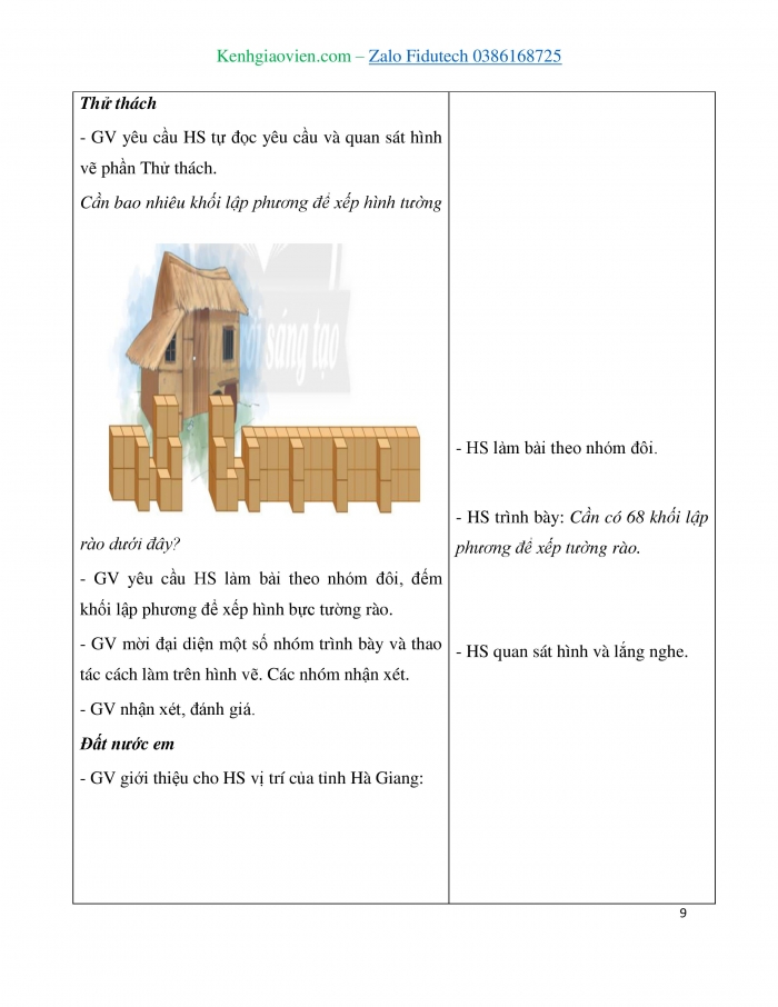 Giáo án và PPT Toán 3 chân trời bài Xếp hình