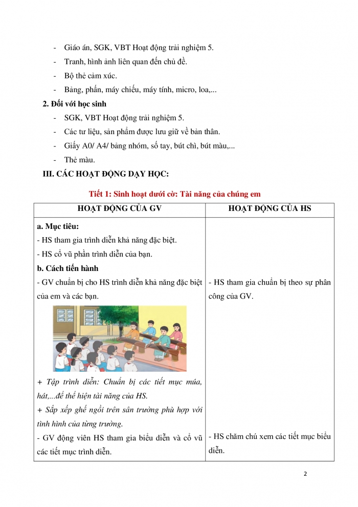 Giáo án và PPT Hoạt động trải nghiệm 5 chân trời bản 2 Chủ đề 1: Khám phá sự thay đổi của bản thân - Tuần 2