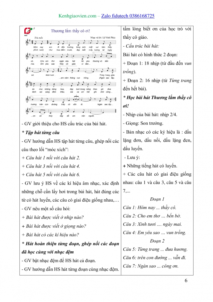 Giáo án và PPT Âm nhạc 8 cánh diều Bài 5: Bài hát Thương lắm thầy cô ơi!, Tác phẩm Lời thầy cô, Kèn trumpet và kèn saxophone, Gam trưởng, giọng trưởng, giọng Đô trưởng