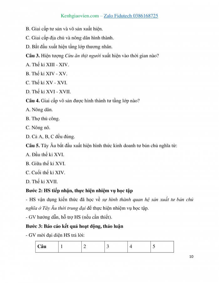 Giáo án và PPT Lịch sử 7 cánh diều Bài 5: Sự hình thành quan hệ sản xuất tư bản chủ nghĩa ở Tây Âu thời trung đại