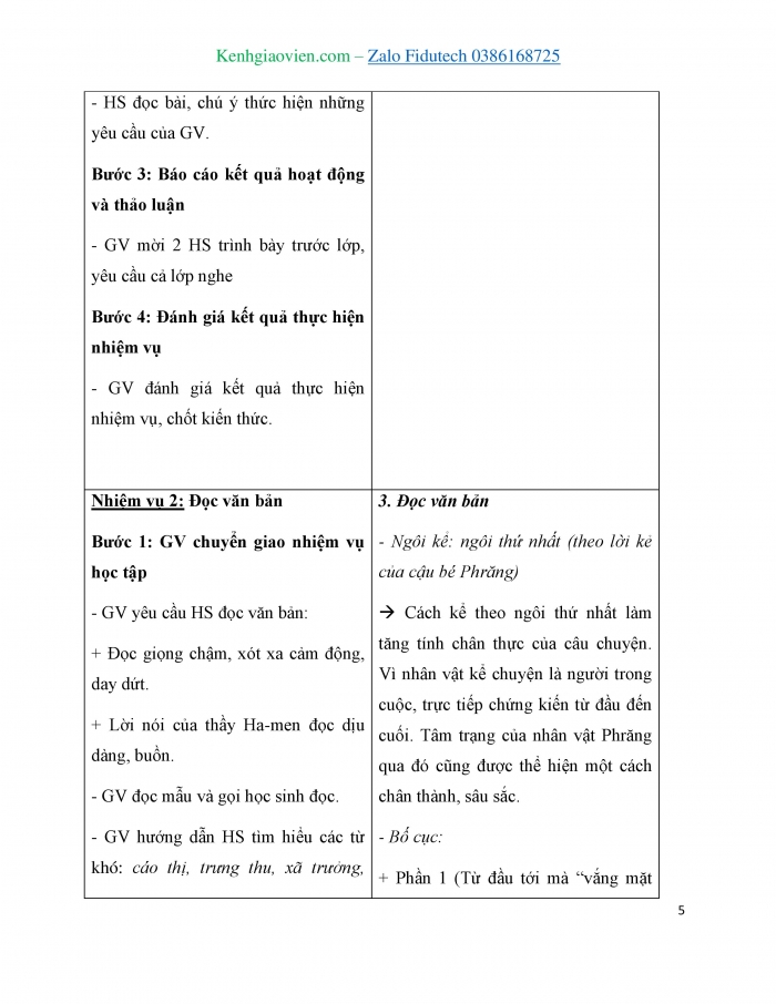 Giáo án và PPT Ngữ văn 7 cánh diều Bài 1: Buổi học cuối cùng (An-phông-xơ Đô-đê)