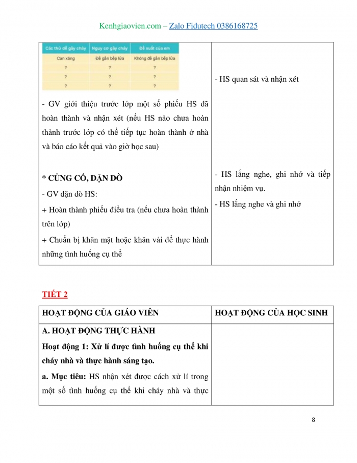 Giáo án và PPT Tự nhiên và Xã hội 3 kết nối Bài 2: Phòng tránh hoả hoạn khi ở nhà