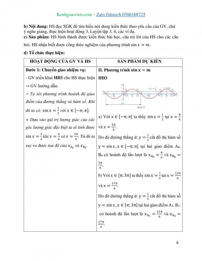 Giáo án và PPT Toán 11 cánh diều Bài 4: Phương trình lượng giác cơ bản