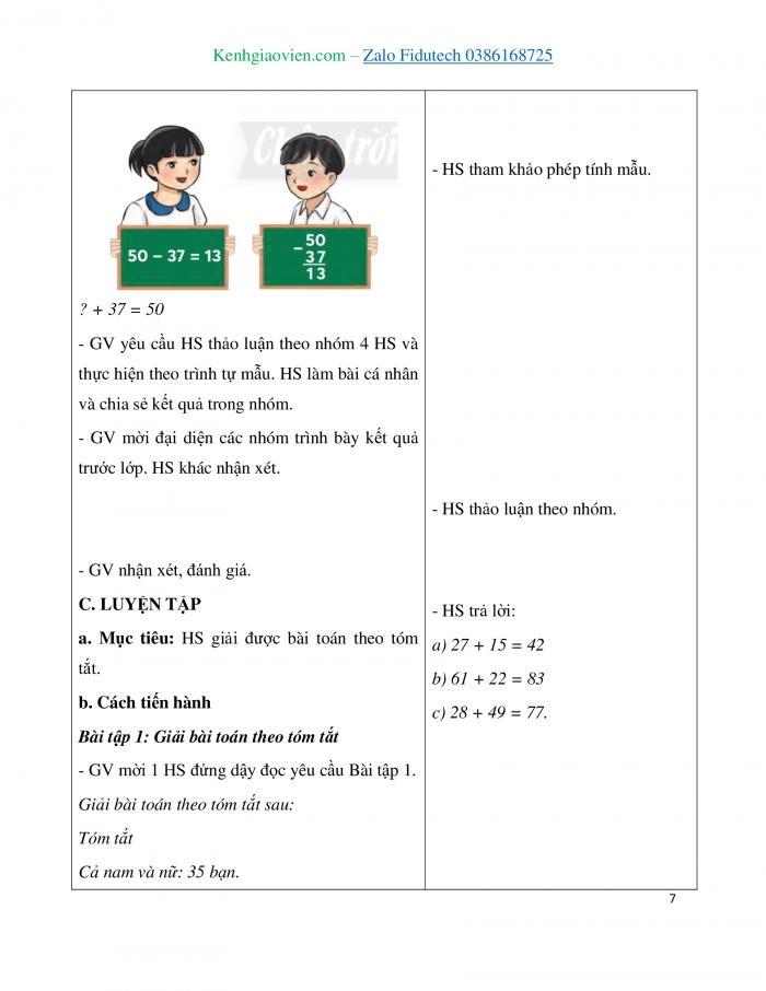 Giáo án và PPT Toán 3 chân trời bài Tìm số hạng