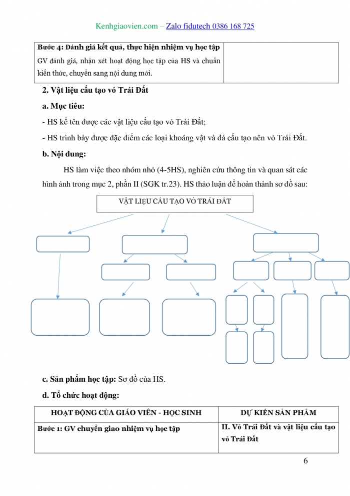 Giáo án và PPT Địa lí 10 chân trời Bài 4: Trái Đất, thuyết kiến tạo mảng