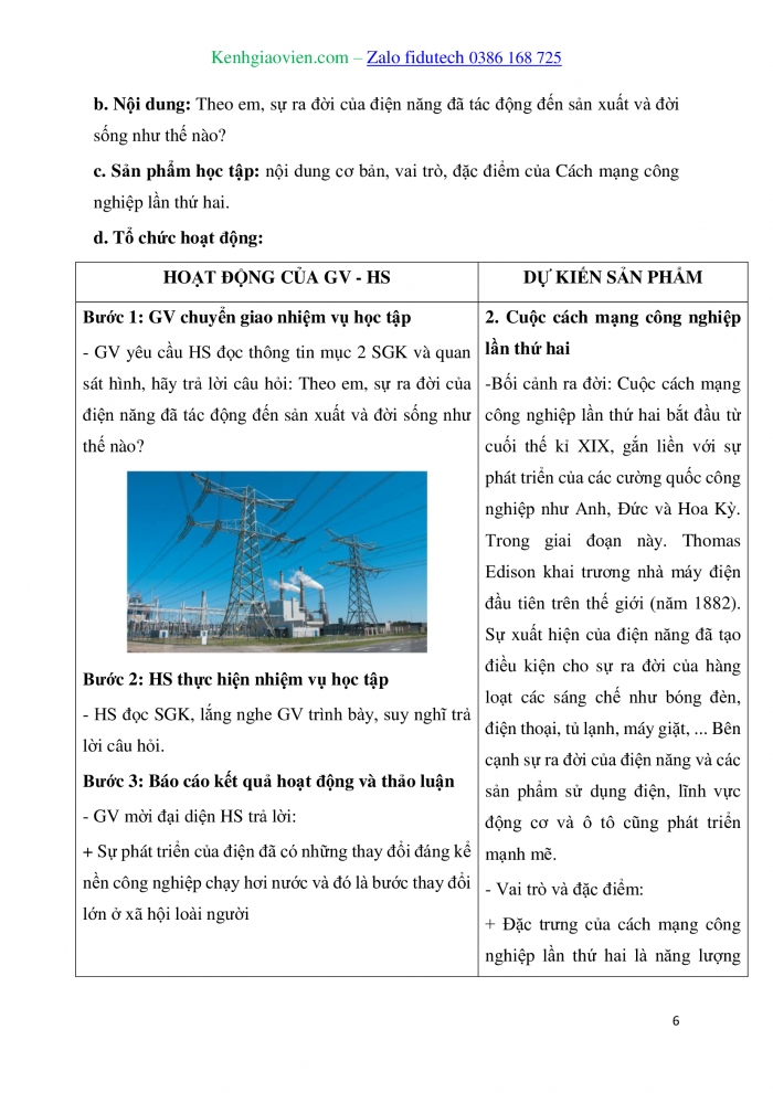 Giáo án và PPT Thiết kế và Công nghệ 10 kết nối Bài 6: Cách mạng công nghiệp