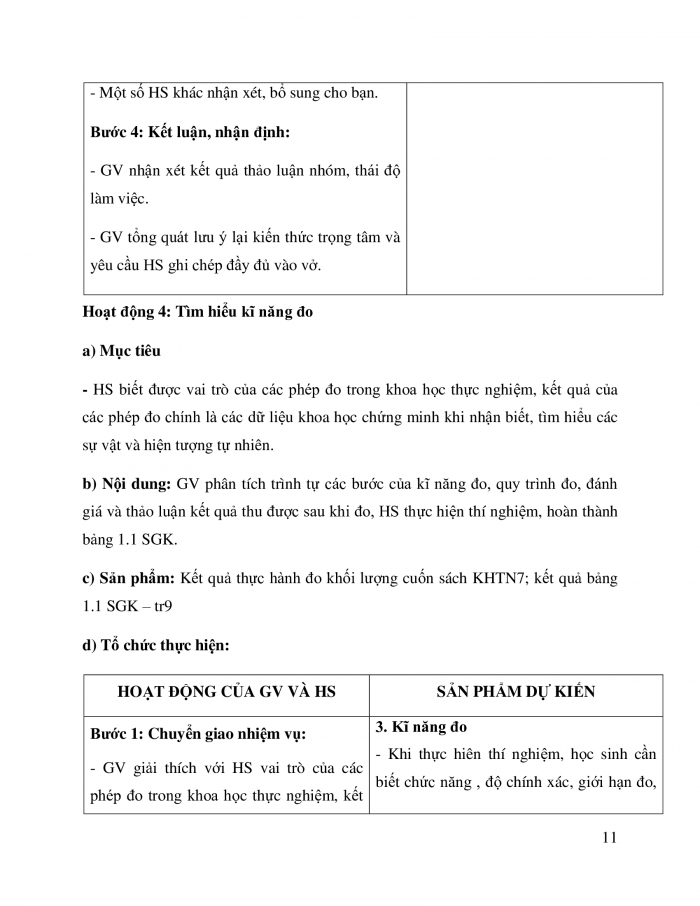 Giáo án và PPT KHTN 7 kết nối Bài 1: Phương pháp và kĩ năng học tập môn Khoa học tự nhiên