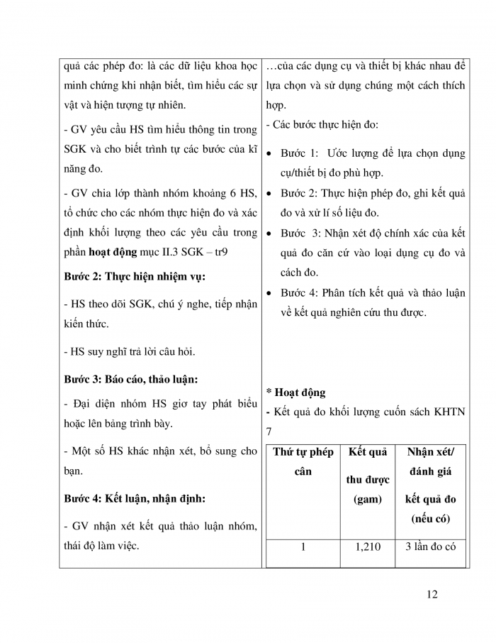 Giáo án và PPT KHTN 7 kết nối Bài 1: Phương pháp và kĩ năng học tập môn Khoa học tự nhiên