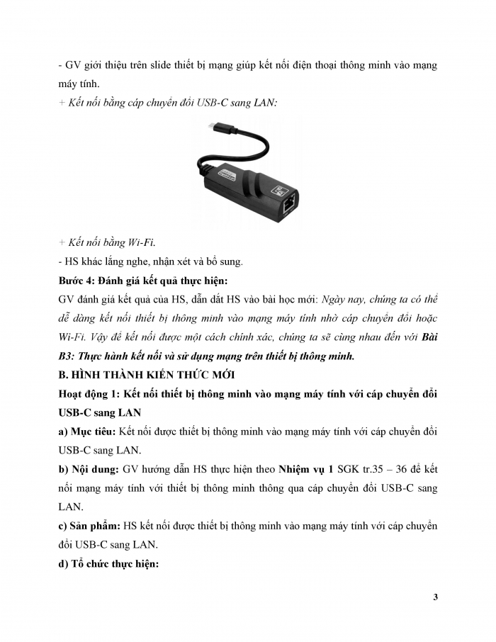 Giáo án và PPT Tin học ứng dụng 12 chân trời Bài B3: Thực hành kết nối và sử dụng mạng trên thiết bị thông minh