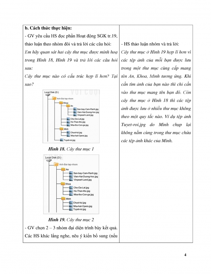 Giáo án và PPT Tin học 5 Kết nối bài 4: Cây thư mục