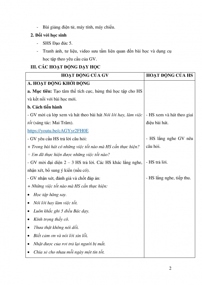 Giáo án và PPT Đạo đức 5 cánh diều bài 5: Em bảo vệ cái đúng, cái tốt