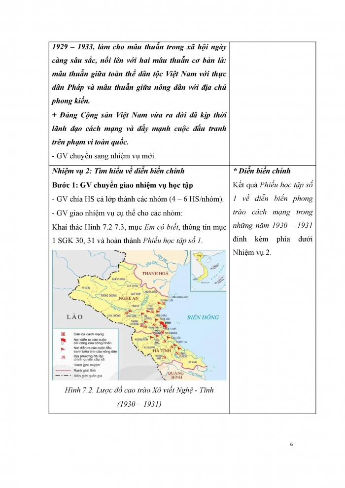 Giáo án và PPT Lịch sử 9 kết nối bài 7: Phong trào cách mạng Việt Nam thời kì 1930 – 1939