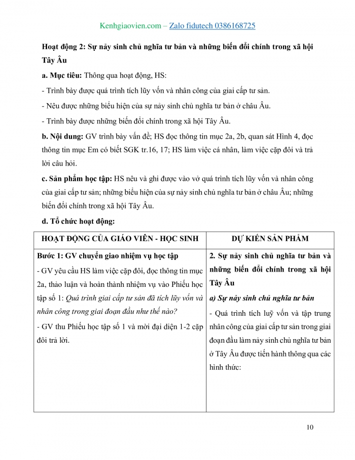 Giáo án và PPT Lịch sử 7 kết nối Bài 2: Các cuộc phát kiến địa lí và sự hình thành quan hệ sản xuất tư bản chủ nghĩa ở Tây Âu