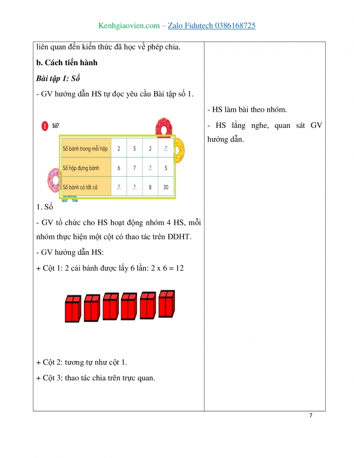 Giáo án và PPT Toán 3 chân trời bài Tìm thừa số