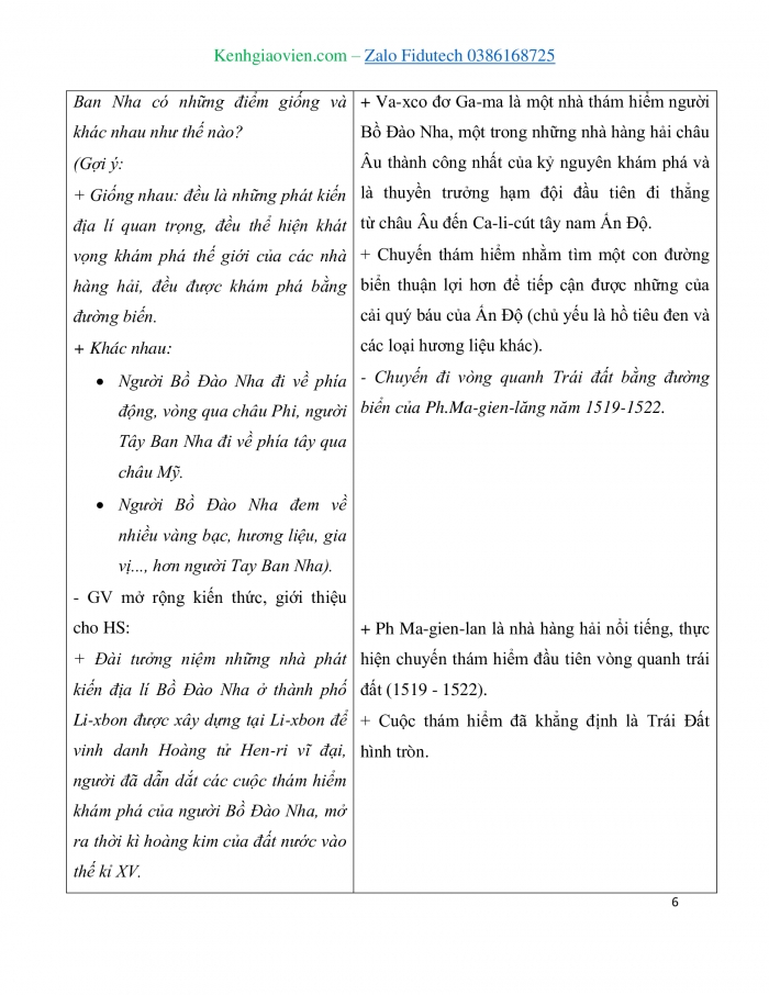 Giáo án và PPT Lịch sử 7 cánh diều Bài 2: Các cuộc phát kiến địa lí từ thế kỉ XV đến thế kỉ XVI