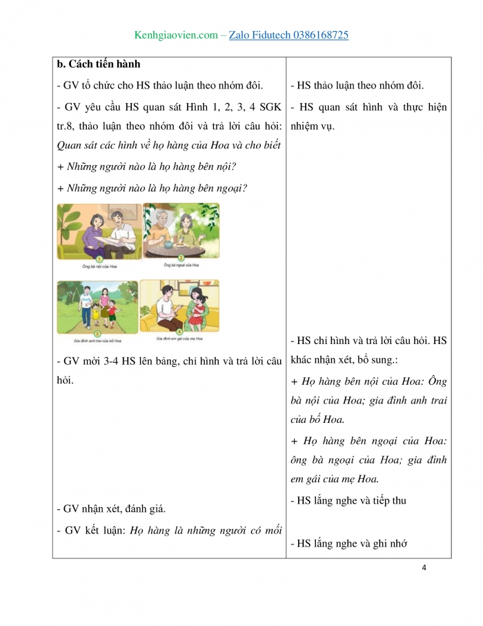 Giáo án và PPT Tự nhiên và Xã hội 3 kết nối Bài 1: Họ hàng và những ngày kỉ niệm của gia đình